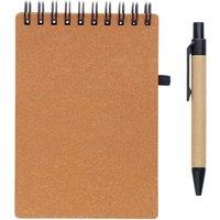 MidOcean Notie Notebook with Pen in Brown