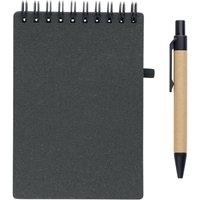 MidOcean Notie Notebook with Pen in Pale Grey