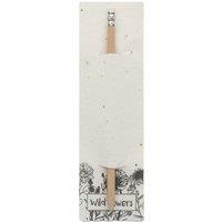 MidOcean Penseed Wild Flowers Seed Paper Pencil With Eraser in White