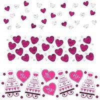 Amscan Hearts & Cakes Confetti in Pink