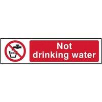 Scan Not Drinking Water - Pvc Sign 200 X 50mm
