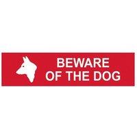 Scan Beware Of The Dog - Pvc Sign 200 X 50mm