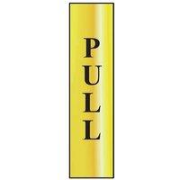 Scan Pull Vertical Sign (50 X 200mm)