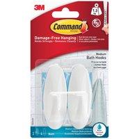 Command Medium Bathroom Hooks (pack 2)
