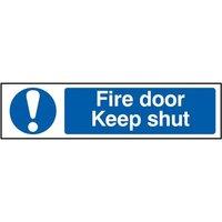 Scan Fire Door Keep Shut - Pvc Sign 200 X 50mm