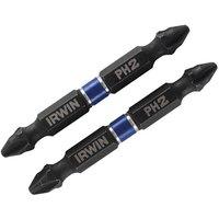 IRWIN Impact Double-ended Screwdriver Bits Phillips Ph2 60mm (pack 2)