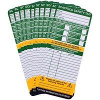 Scan Scaffold Tag Inserts Pack Of 10