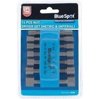 Bluespot Tools Metric & Imperial Nut Driver Set, 14 Piece