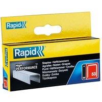 RAPID 53 Series Galvanised Staples in Silver