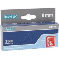 RAPID 53 Series Galvanised Staples in Silver