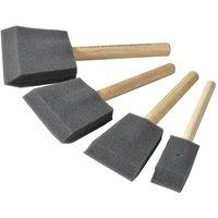 Rustins Foam Brush Set, 4 Piece