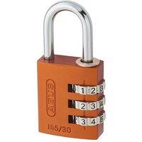 ABUS Mechanical 145 Series Aluminium Combination Padlock in Orange