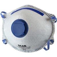 Scan Moulded Disposable Odour Mask Valved Ffp2 Protection (pack 3)