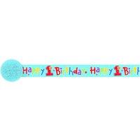 Amscan Happy 1st Birthday Crepe Paper Streamer