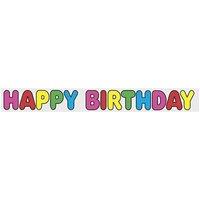 Unique Party Foil Happy Birthday Banner