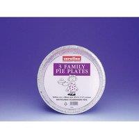 Caroline Foil Family Pie Plates 250 x 30mm 3pk 1025