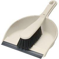 Addis Stiff Dustpan & Brush Linen