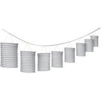 Amscan Accordion Paper Lantern Garland in Silver
