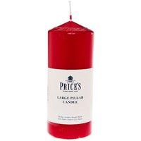 Prices Pillar Candle Red 6