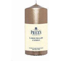 Prices Gold Pillar Candle 6