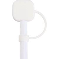 Floso Sip Silicone Straw Protector in White
