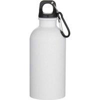 Floso Oregon Matte Stainless Steel 400ml Carabiner Water Bottle in White