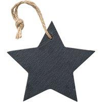 MidOcean Slatestar Slate Star Christmas Hanging Dration in Black