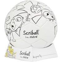 Mitre Scriball Football in Black