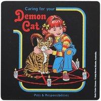 Steven Rhodes Demon Cat Coaster in Black