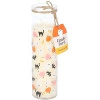 Something Different Sweet & Spooky Candy Corn Printed Scented Candle in White