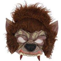 Smiffys Werewolf 1 2 Mask in Brown