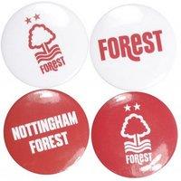 Nottingham Forest FC Badge Set (Pack of 4) in Red