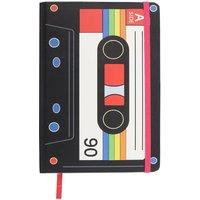 Something Different Retro Cassette Tape A5 Notebook in Black
