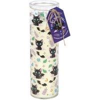 Something Different Lavender Cat Print Tube Candle in White