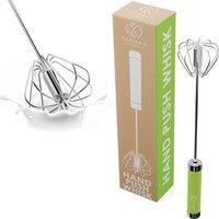 Oliver's Kitchen Hand Push Whisk & Frother in Green