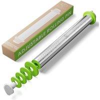 Oliver's Kitchen Adjustable Rolling Pin in Silver