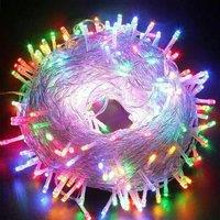 AKA 100 LED Multicoloured Christmas String Lights Indoor Outdoor Bedroom