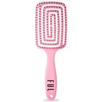 FUL Vented Hair Brush - Fast Blowdry Detangler with Anti-Static, Frizz Control Design in Pink