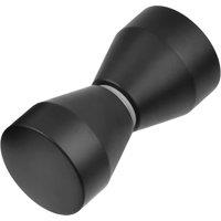 Nes Home Cone Black Aluminum Shower Door Knob Handle