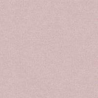 Grandeco Panama Plain Textured Linen Fabric Wallpaper in Baby Pink