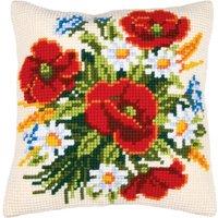 Vervaco CUSHION FLOWERS - Cross Stitch Kit: Cushion: Flowers