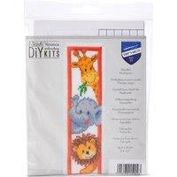 Vervaco B/MARK ZOO ANIMALS - Counted Cross Stitch Kit: Bookmark: Zoo Animals