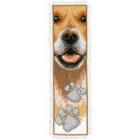 Vervaco B/MARK DOG FOOTPRINT - Counted Cross Stitch Kit: Bookmark: Dog Footprint