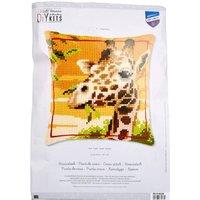 Vervaco CUSHION GIRAFFE - Cross Stitch Kit: Cushion: Giraffe