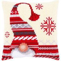 Vervaco CUSHION XMAS ELF - Cross Stitch Kit: Cushion: Christmas Elf 1