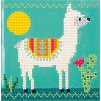 Vervaco DPN CARD LLAMA - Diamond Painting Kit: Greeting Card: Llama