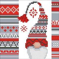 Vervaco DPN CARD XMAS ELF - Diamond Painting Kit: Greeting Card: Christmas Elf