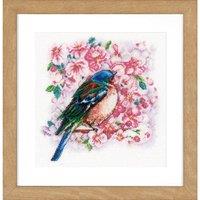 Vervaco BIRD BETWEEN BLOSSOM - Counted Cross Stitch Kit: Bird Between Blossom