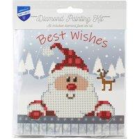Vervaco G/CARD SANTA - Diamond Painting: Greeting Card Kit: Santa