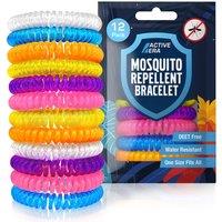 Active Era Mosquito Repellent Bands - 12 Pack with Assorted Colours